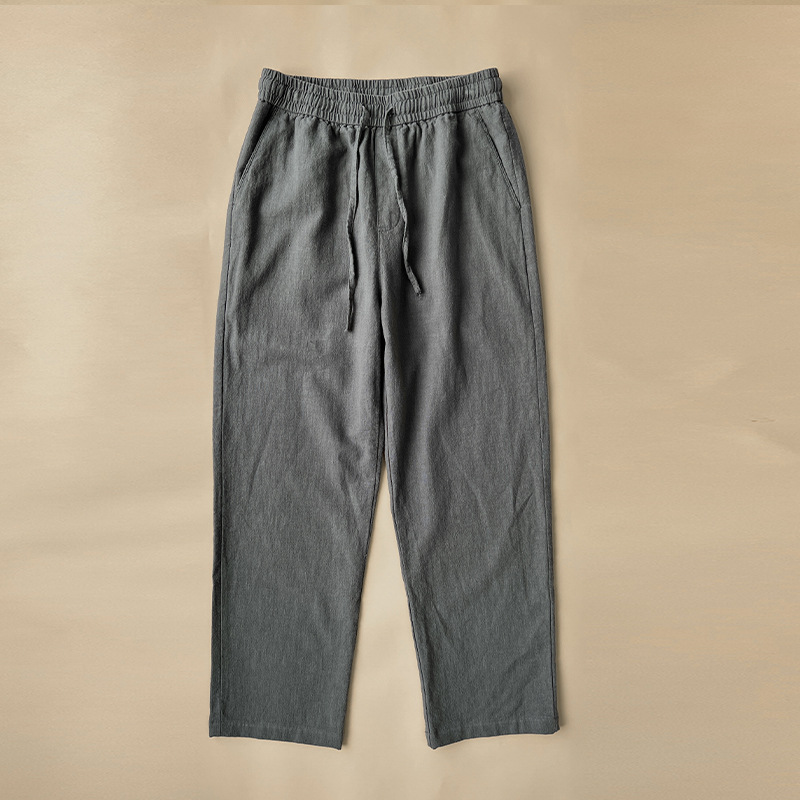 Pantalones de corte recto y holgado para hombre