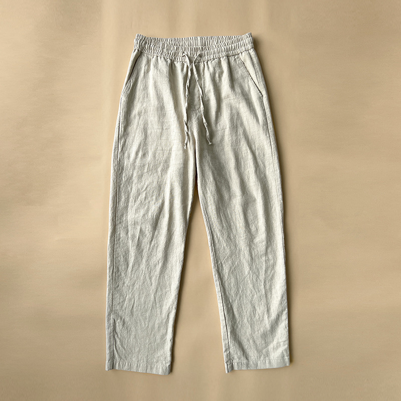 Pantalones de corte recto y holgado para hombre
