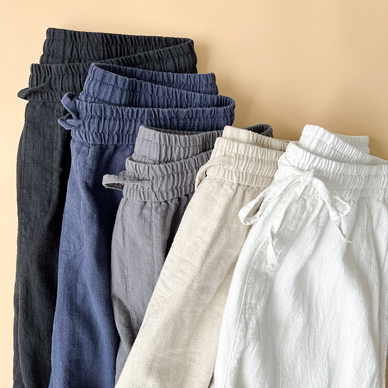 Pantalones de corte recto y holgado para hombre
