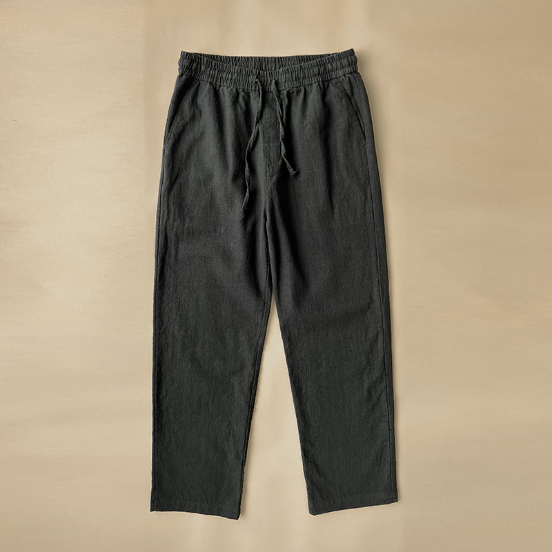 Pantalones de corte recto y holgado para hombre