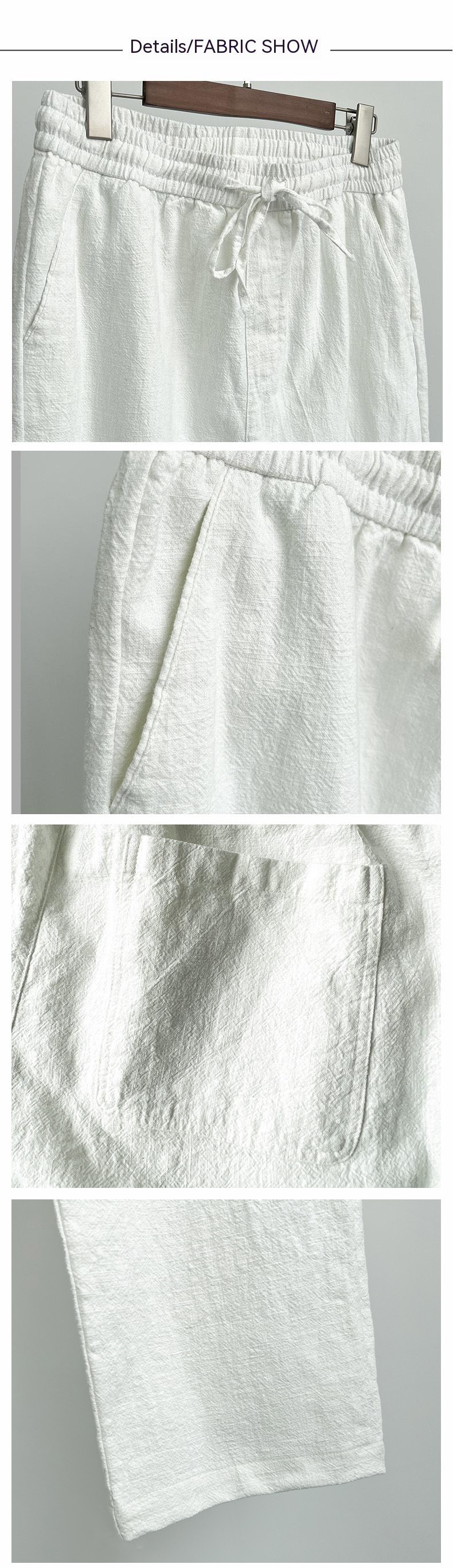 Pantalones de corte recto y holgado para hombre
